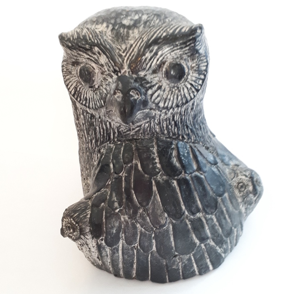 owl sculpture. A Wolf Original (box 90)
